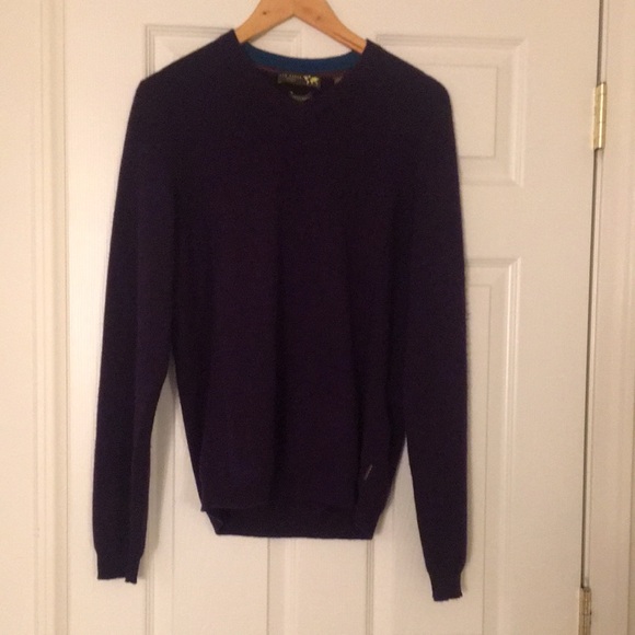 NWT Purple Cashmere Ted Baker V-neck sweater - Picture 5 of 14